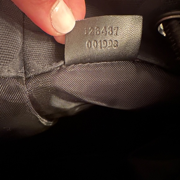 RARE Gucci Black GG Monogram Canvas Sling Backpack Bag - Picture 6 of 6